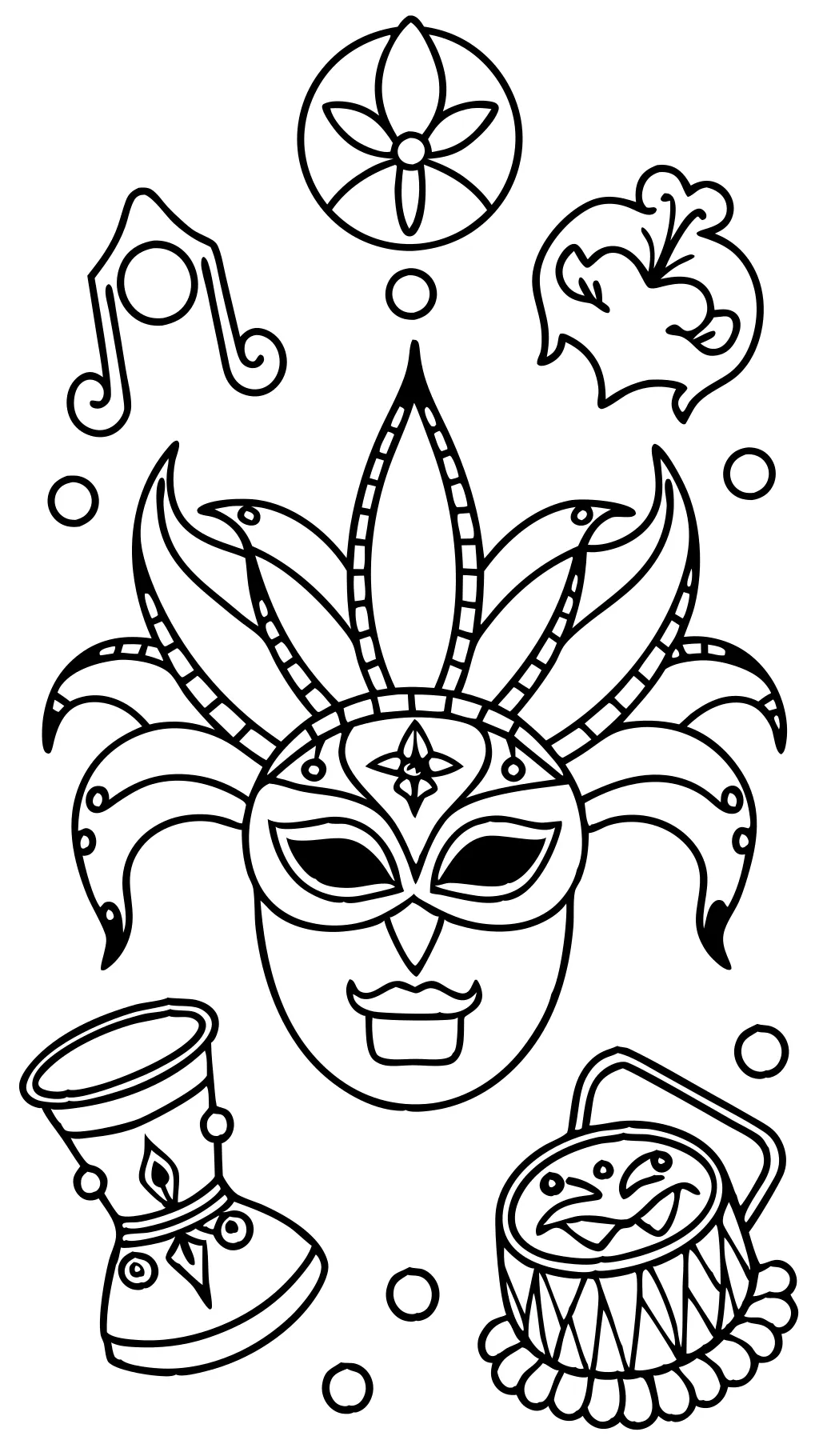 coloriages mardi gras gratuits